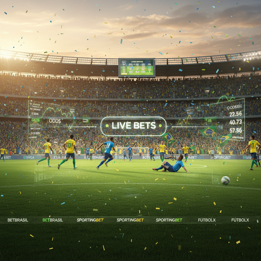 Gráfico mostrando odds de apostas esportivas
